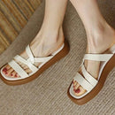 Itapema Sandália Plataforma Gladiadora de Couro