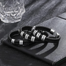 Pulseira Masculina de couro Personalizável | Oferta Especial 50% OFF + Frete Grátis!